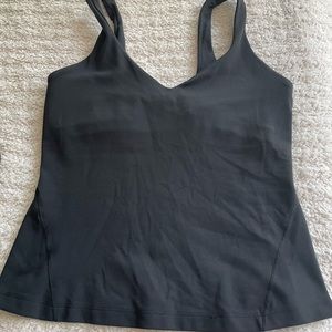 Lululemon Align Waist Length Tank Top, Black, Size 8